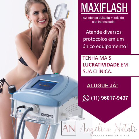 Locação MaxiFlash Luz Intensa Pulsada com Leds de Alta Intensidade